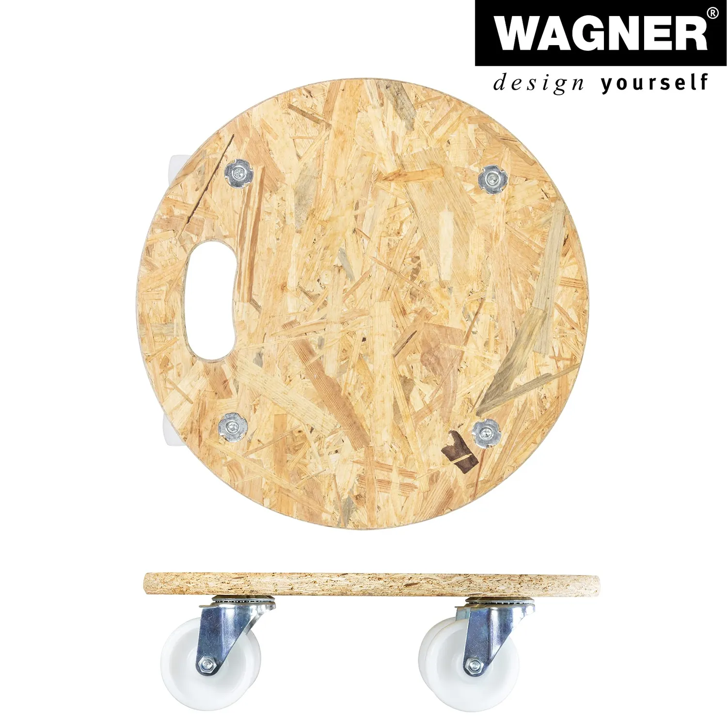 WAGNER MM 1171 carrello tondo D38 cm 250 kg riciclato