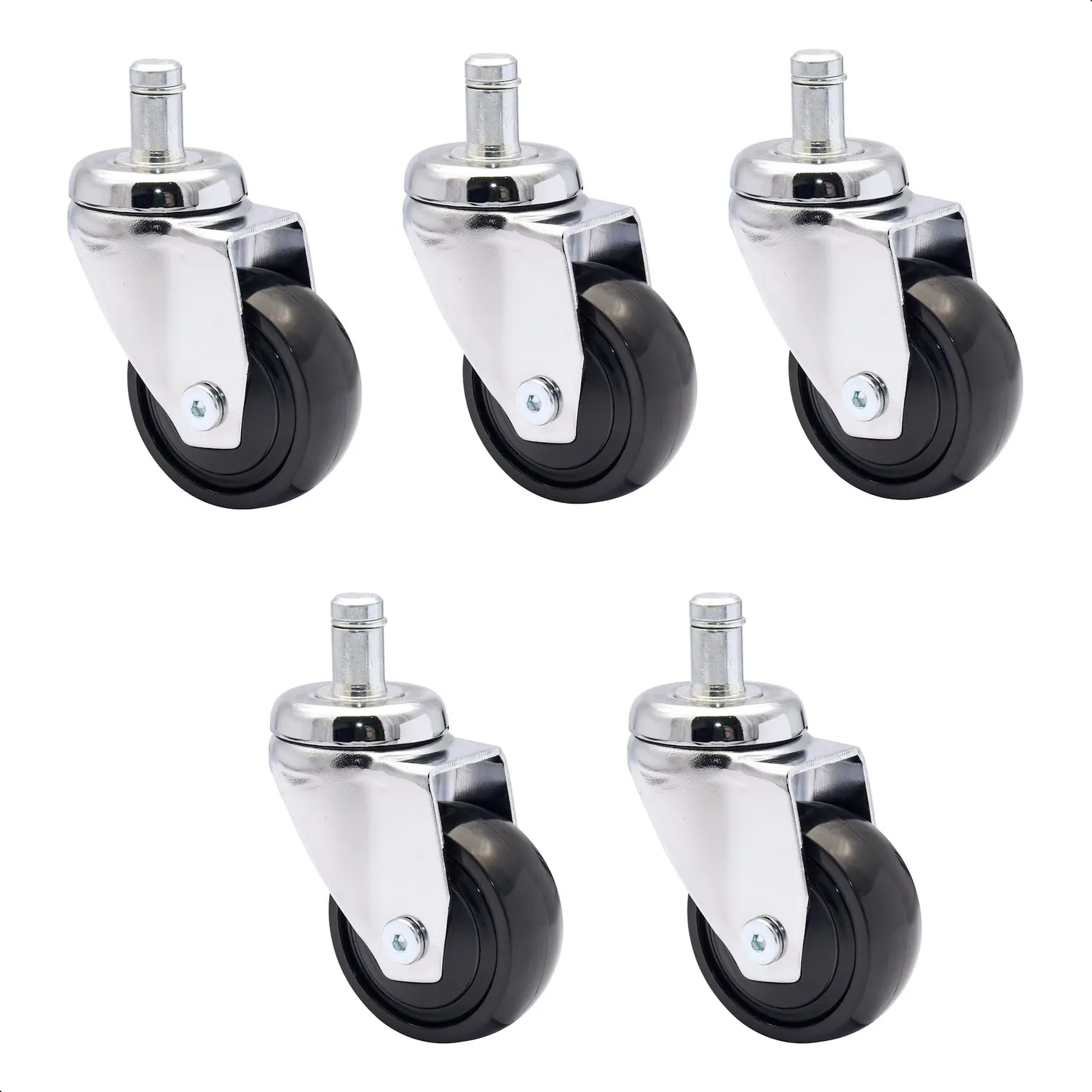 Wagner RO 4011 Ruote Sedia Ufficio Set 5 Morbide Grigie