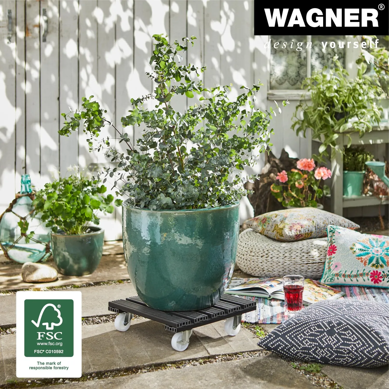 Wagner WPC 20054001 carrello piante 38,5 cm antracite esterno