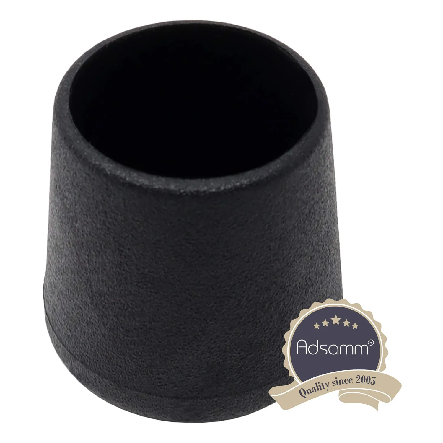 Adsamm Puntale Avvolgente Esterno Ø 27-29 mm Tappo 100 pz Nero PVC