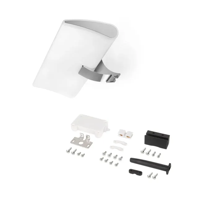 Emuca faretto LED specchio bagno 300 mm IP44 cromo