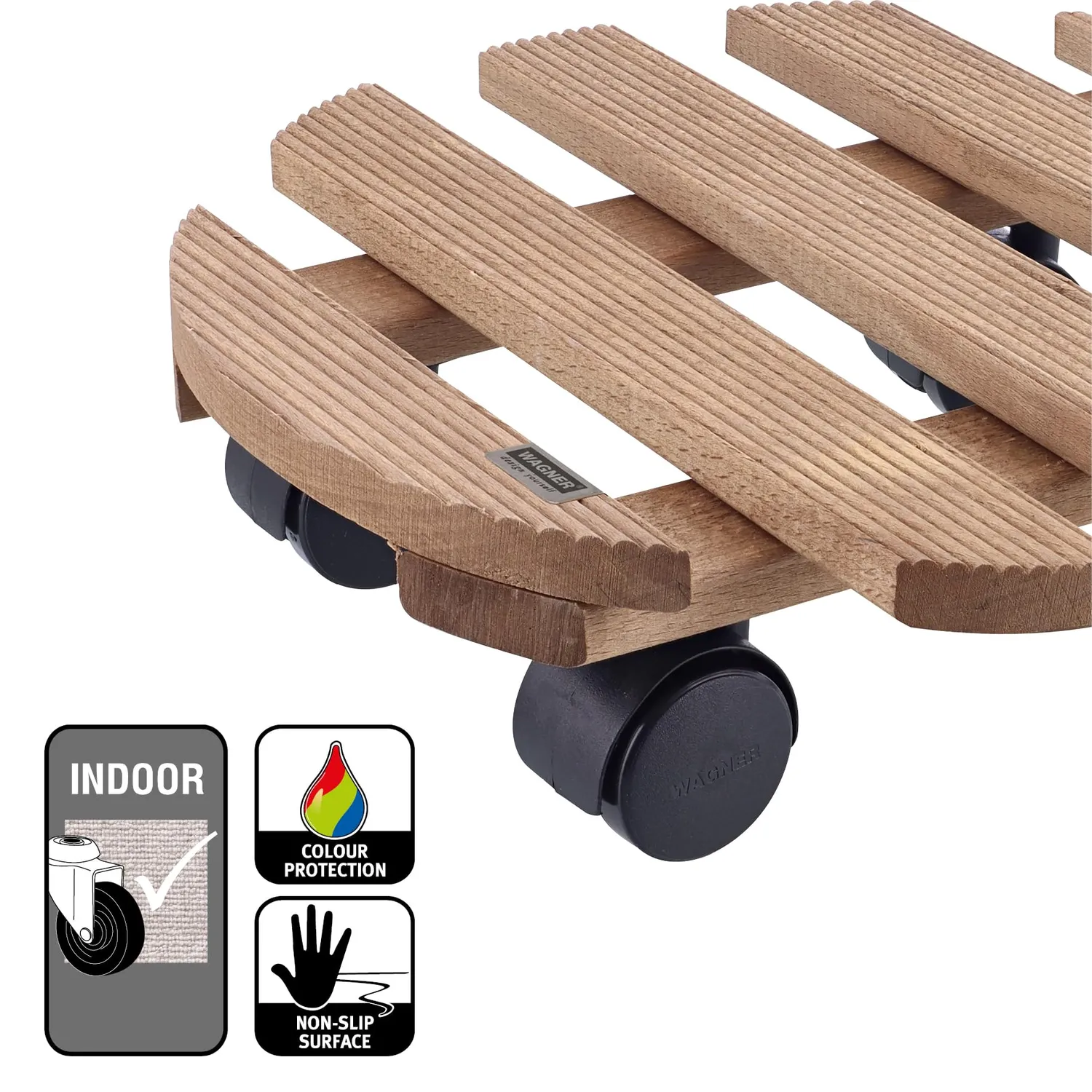 Wagner Country carrello piante Ø30 cm palissandro