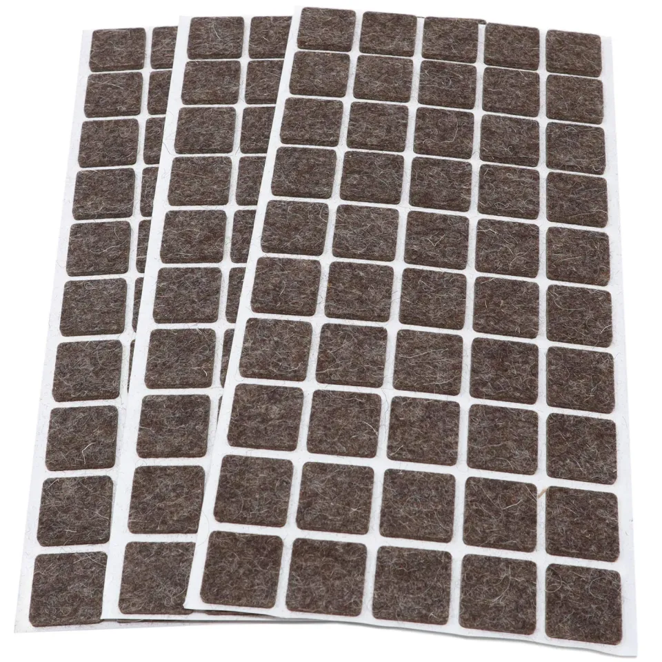 Adsamm Quality 20x20 mm feltrini autoadesivi 150 pezzi marrone