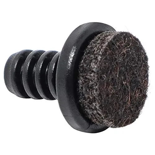 Adsamm Ø 8-9 mm puntali alettati con feltro 4 pezzi neri 5 mm