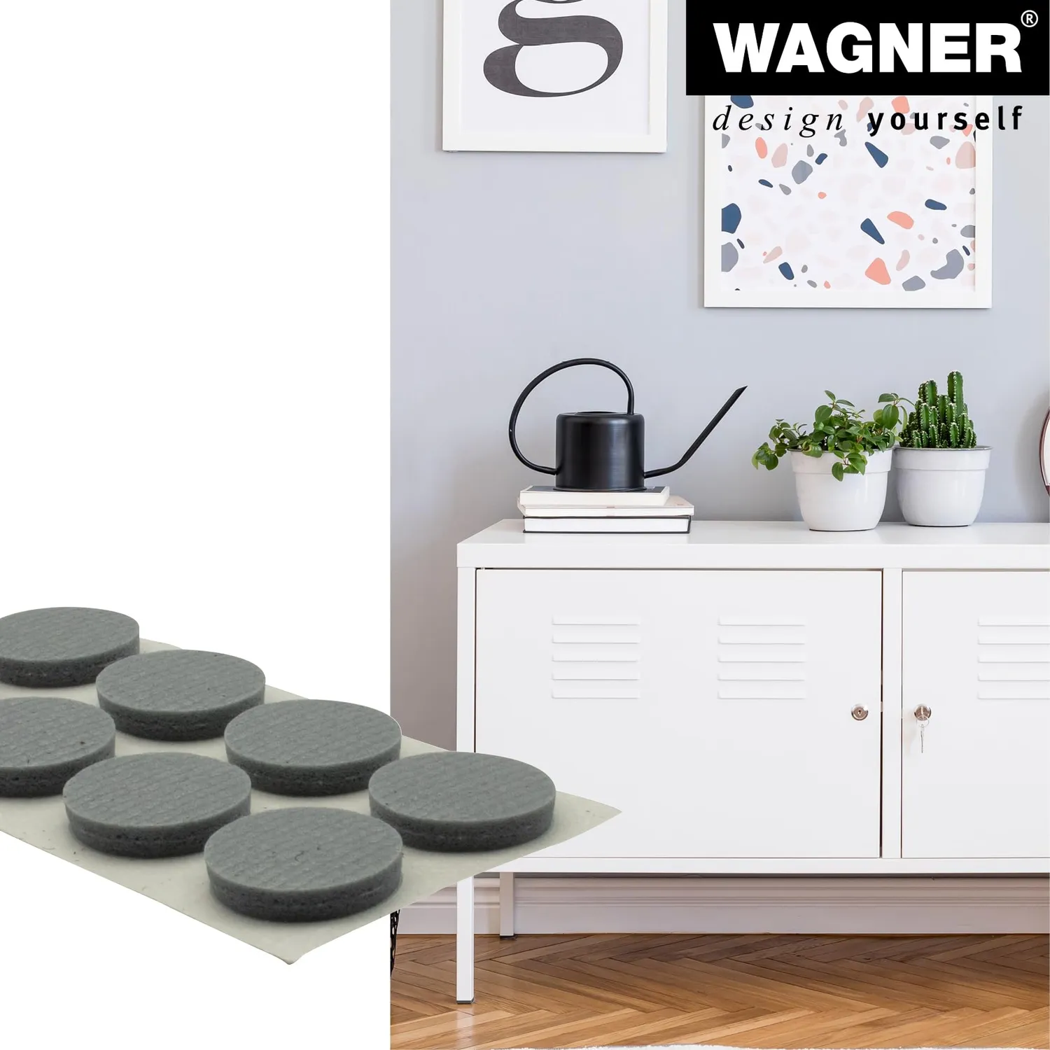 Wagner Soft Pads gommini adesivi 16 pezzi grigi EVA