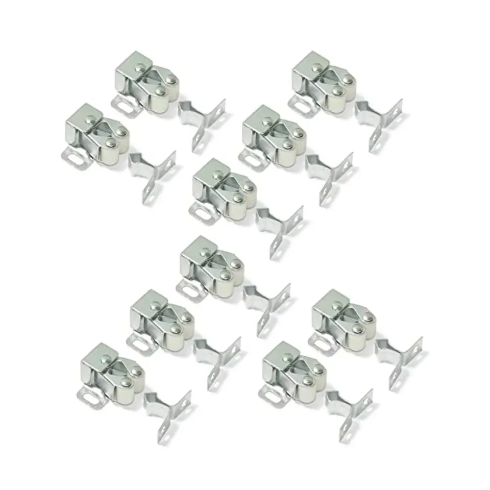Emuca 1275505 Chiusura doppio rullo ante 10 pezzi