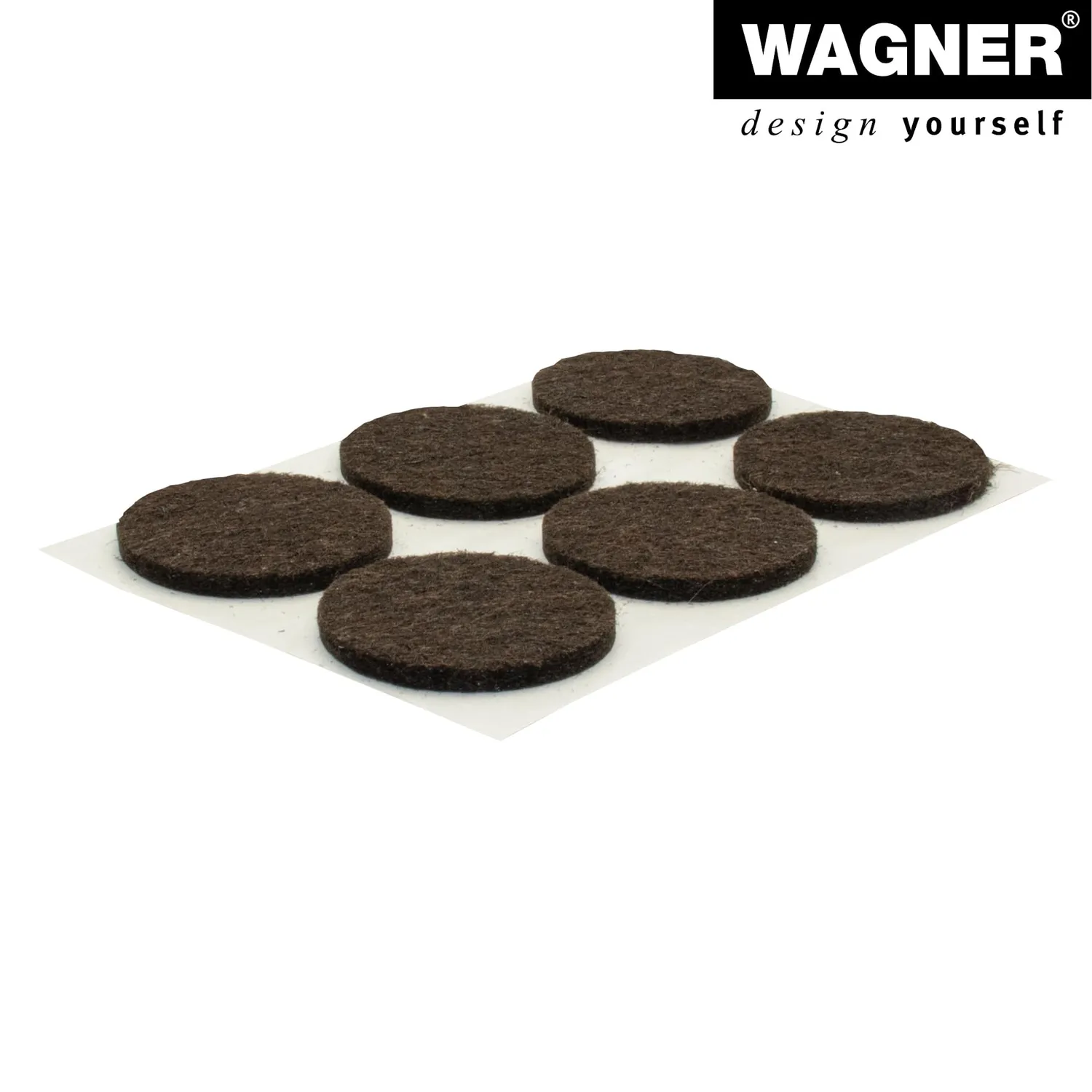 Wagner 15133099 feltrini adesivi marroni 12 pezzi scorrevoli