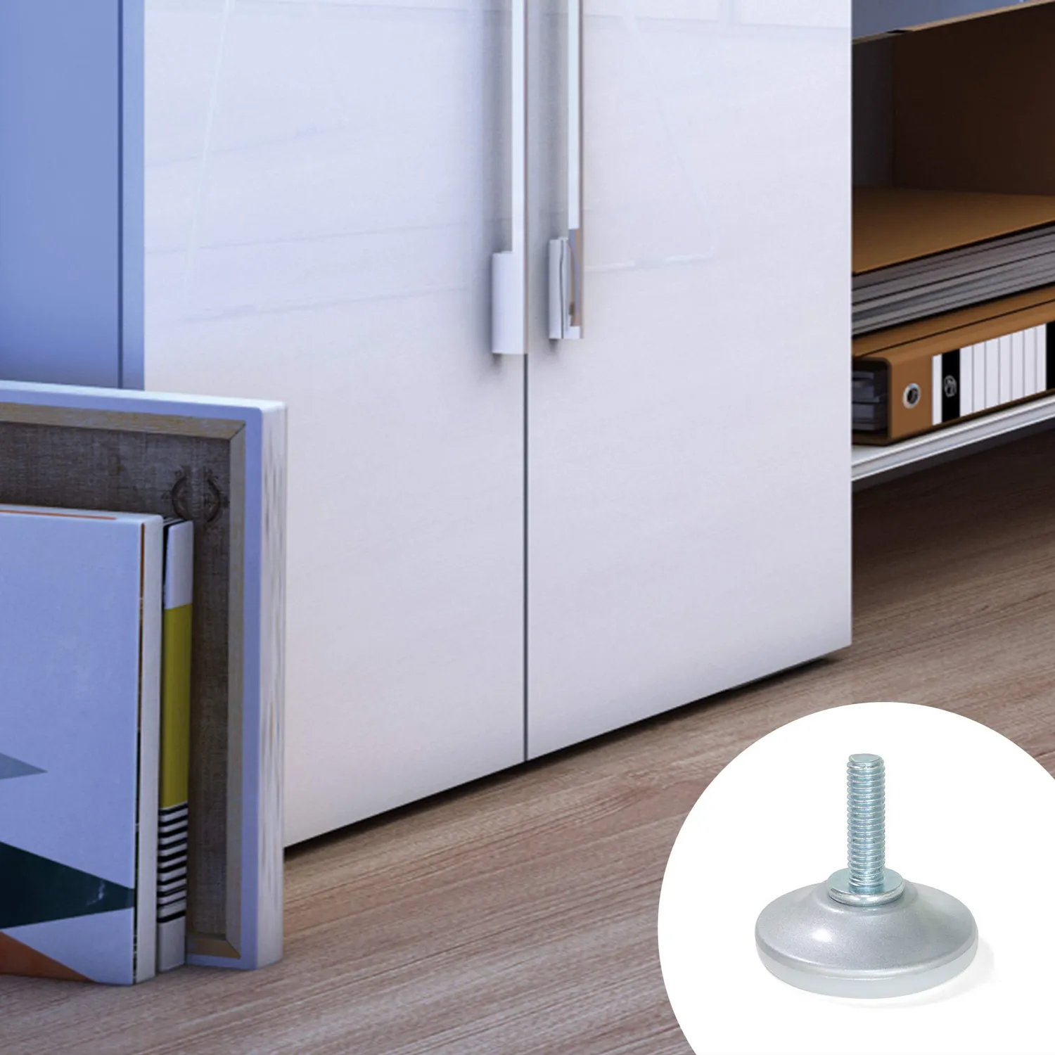 Emuca 2020525 Piedino Regolabile M6 Set 20 Pezzi Grigio