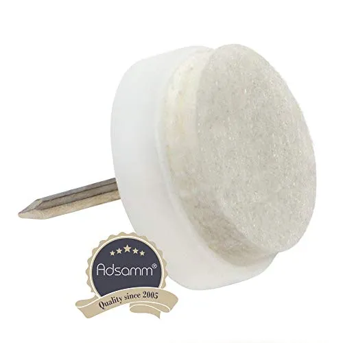 Adsamm Feltrini con Chiodo Bianchi Ø 17 mm 4 pz