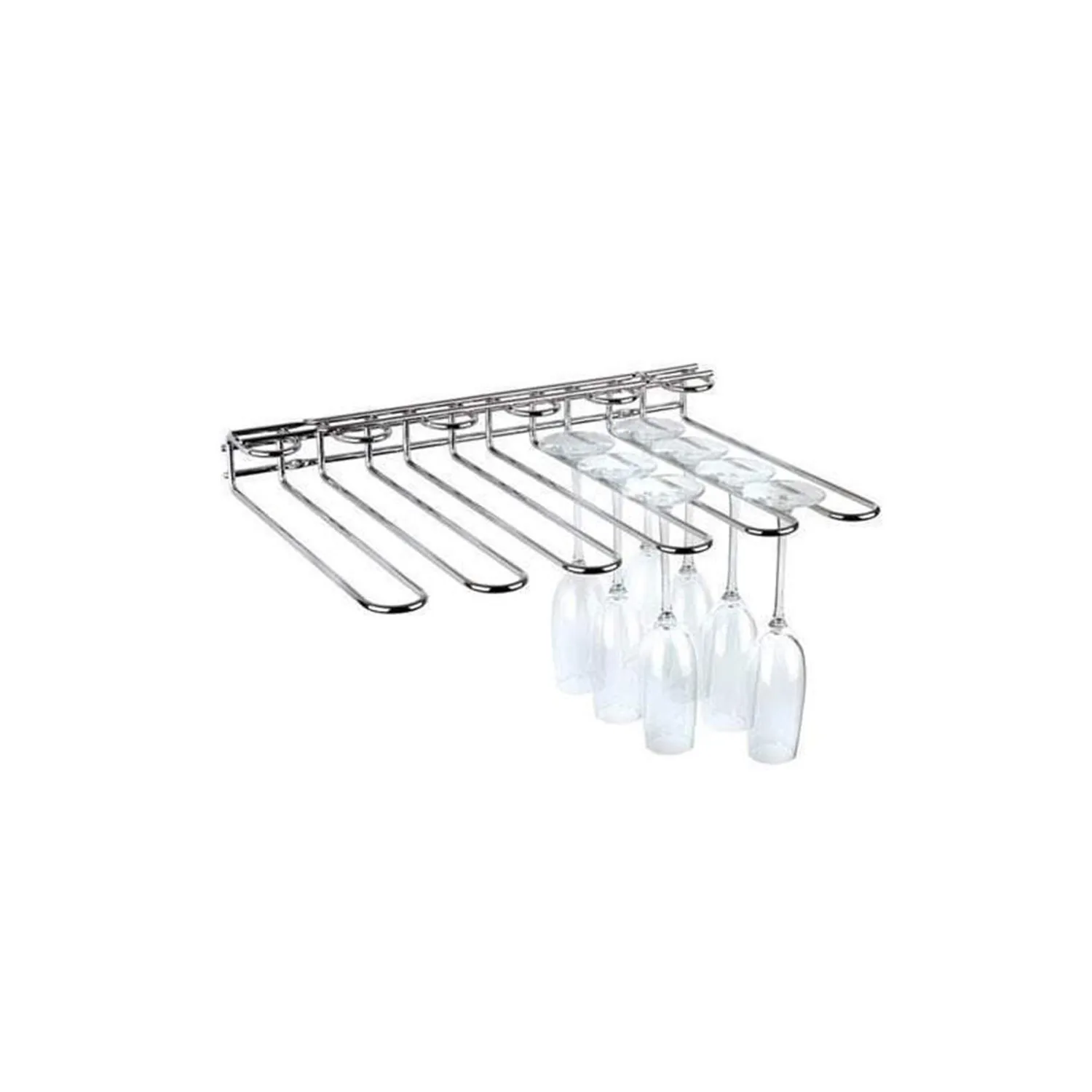 Emuca portabicchieri 5 linee 320 mm acciaio cromato