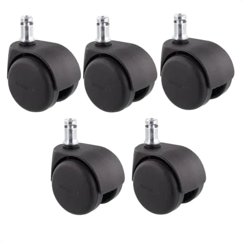 Wagner Ruote Sedia Ufficio Duro Ø 50 mm Perno 11 mm 5 pz