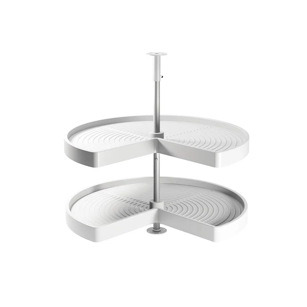 Emuca cestello girevole cucina 3/4 Ø710 mm grigio 2 cestelli