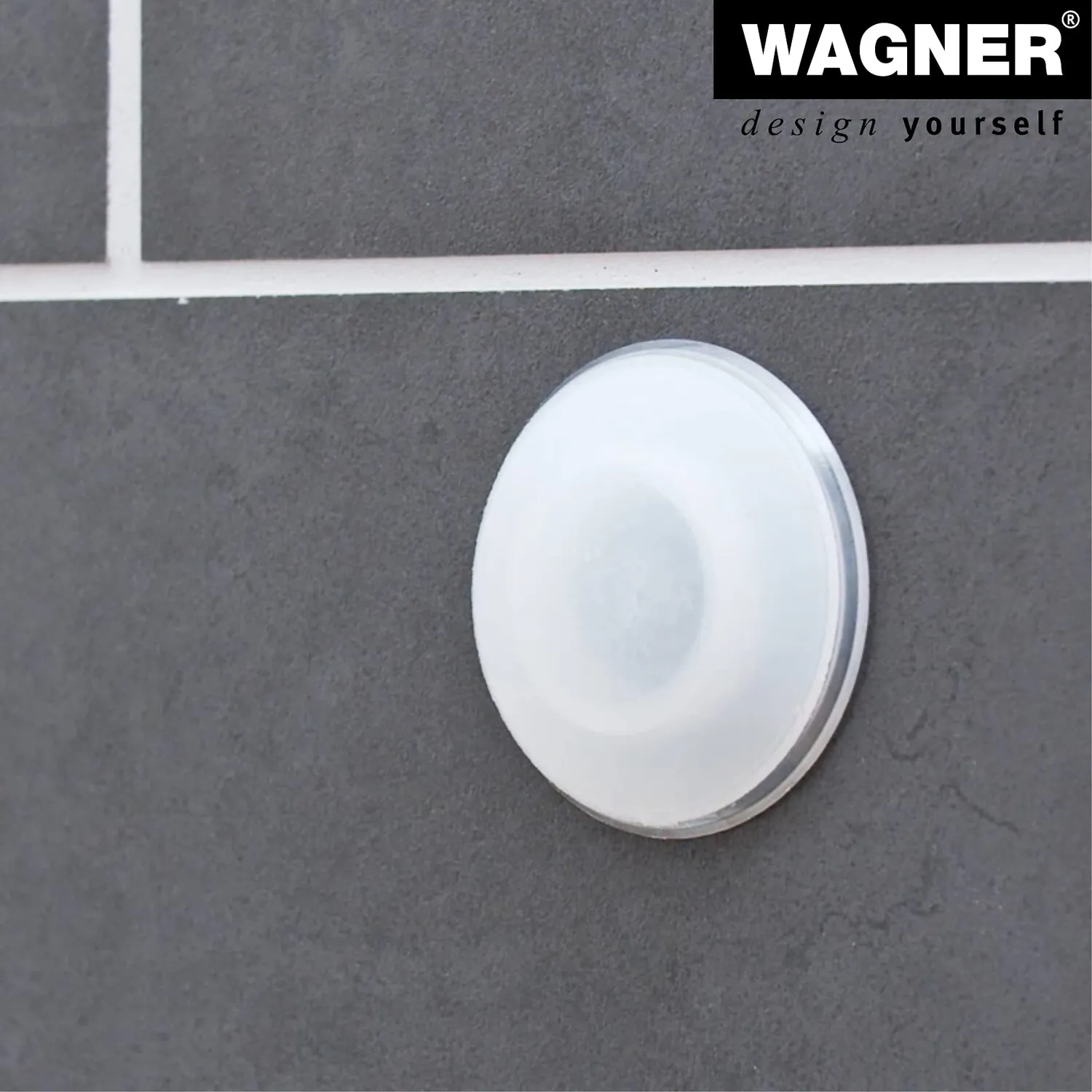 WAGNER Paracolpo satinato Ø60x15 mm plastica muro