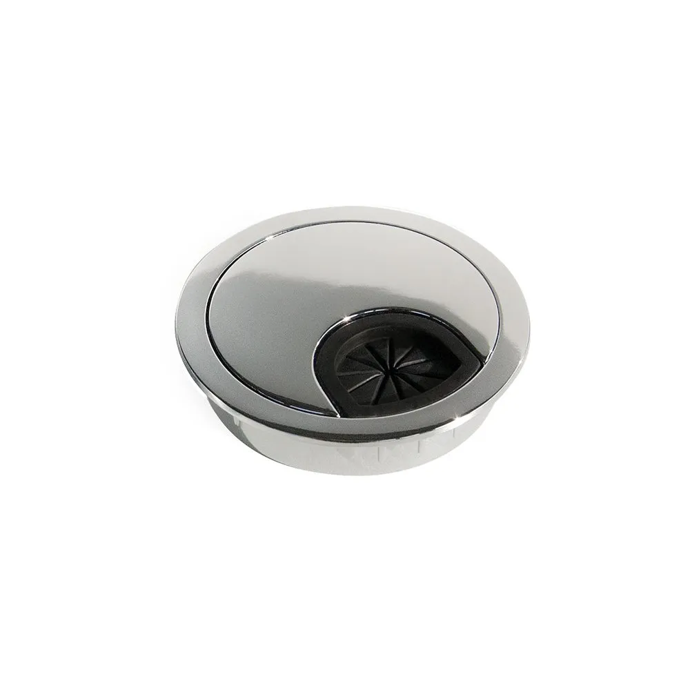 Emuca Passacavo Scrivania 80 mm Cromo Opaco 7 Pz Zama