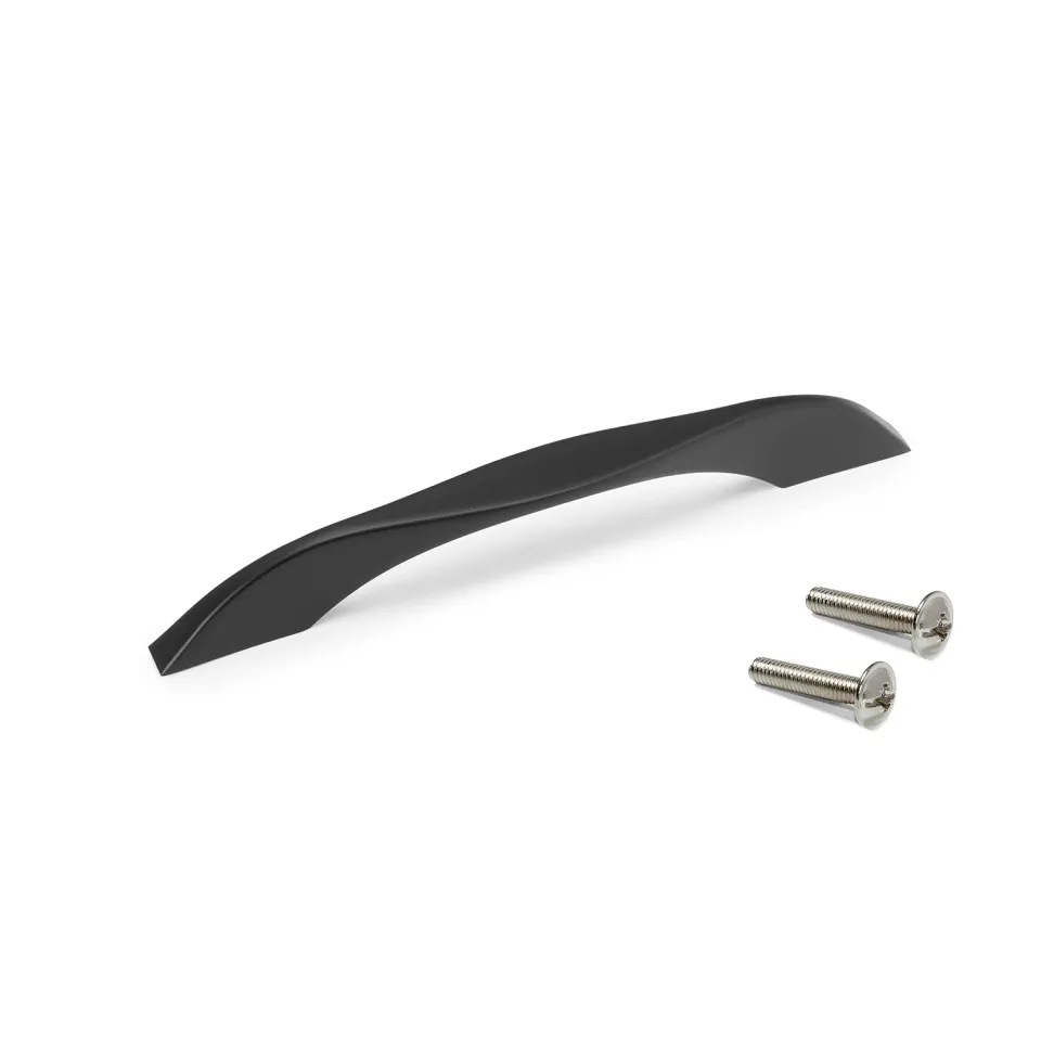 Emuca Varna Maniglia Mobili 160 mm Nero Zama 8 pz