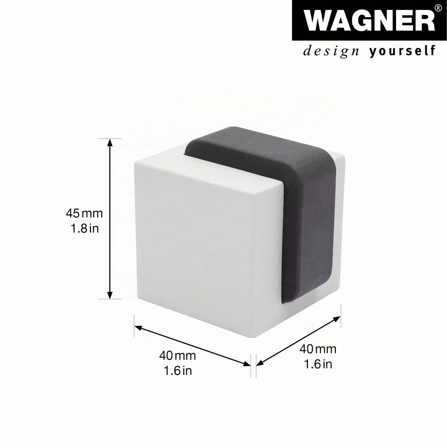 Wagner Cubo 15518611 fermaporta pavimento cemento 40mm