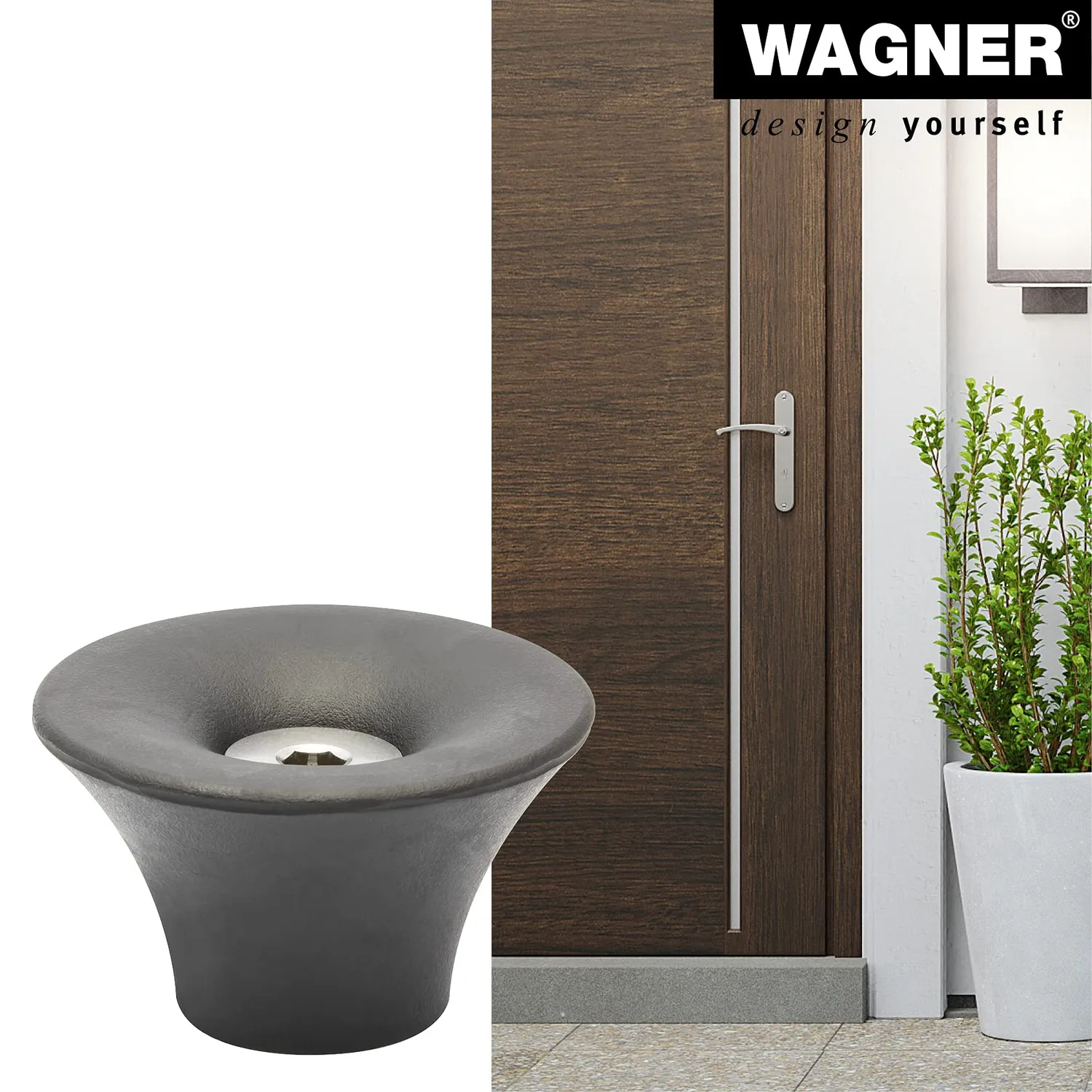 Wagner Outdoor Cone 15520211 fermaporta pavimento gomma Ø50 mm