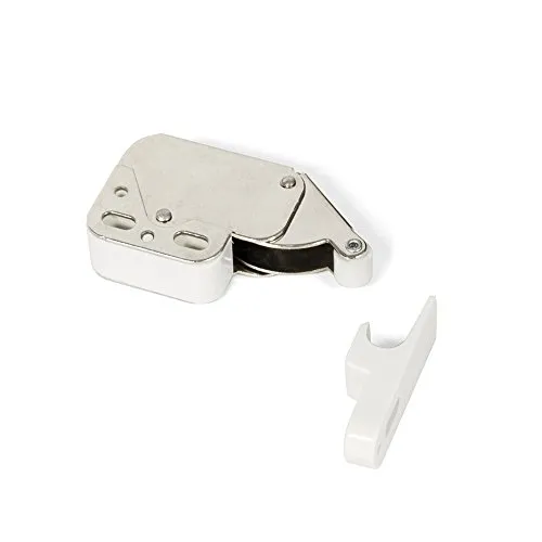 Emuca 1275415 chiusura mini-latch anta mobile set 10 pezzi
