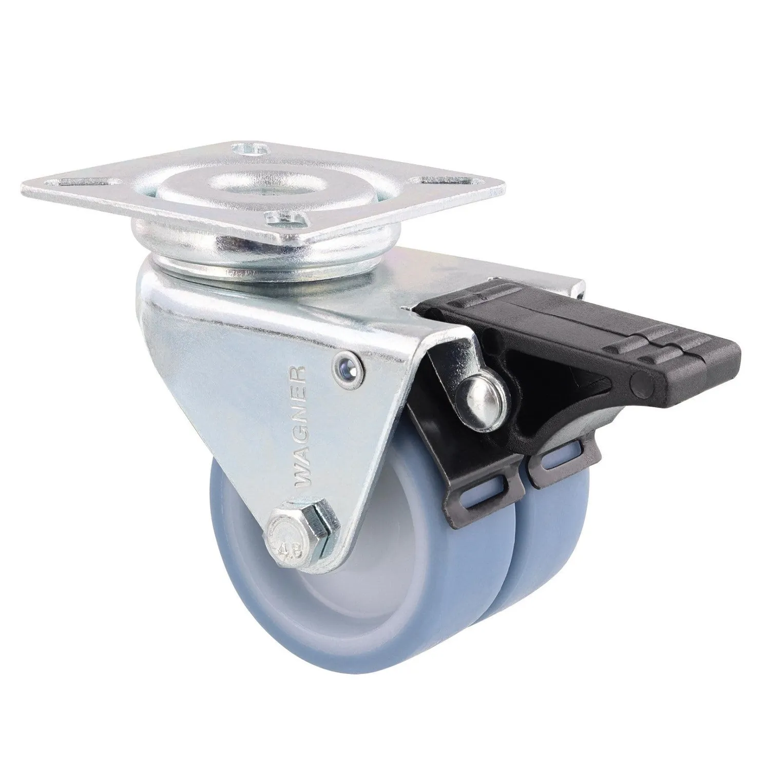 Wagner Ultrasoft ruote mobili doppie D50 mm set 4 pezzi