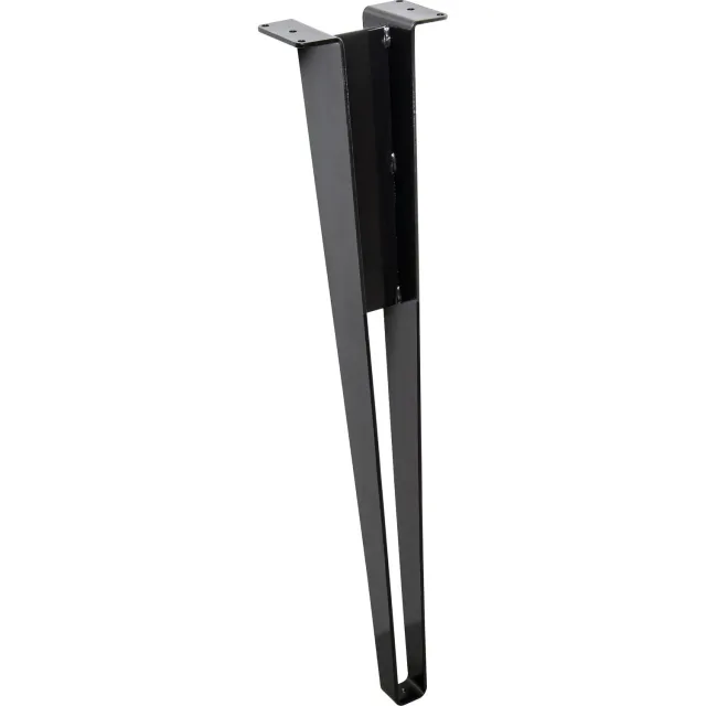Wagner V-Style ST 0671 gamba tavolo 71 cm nera opaca