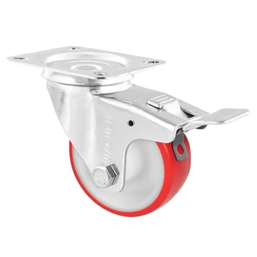 Wagner 04788001 RO 7880 rotella con freno 80 mm rossa 1 pz