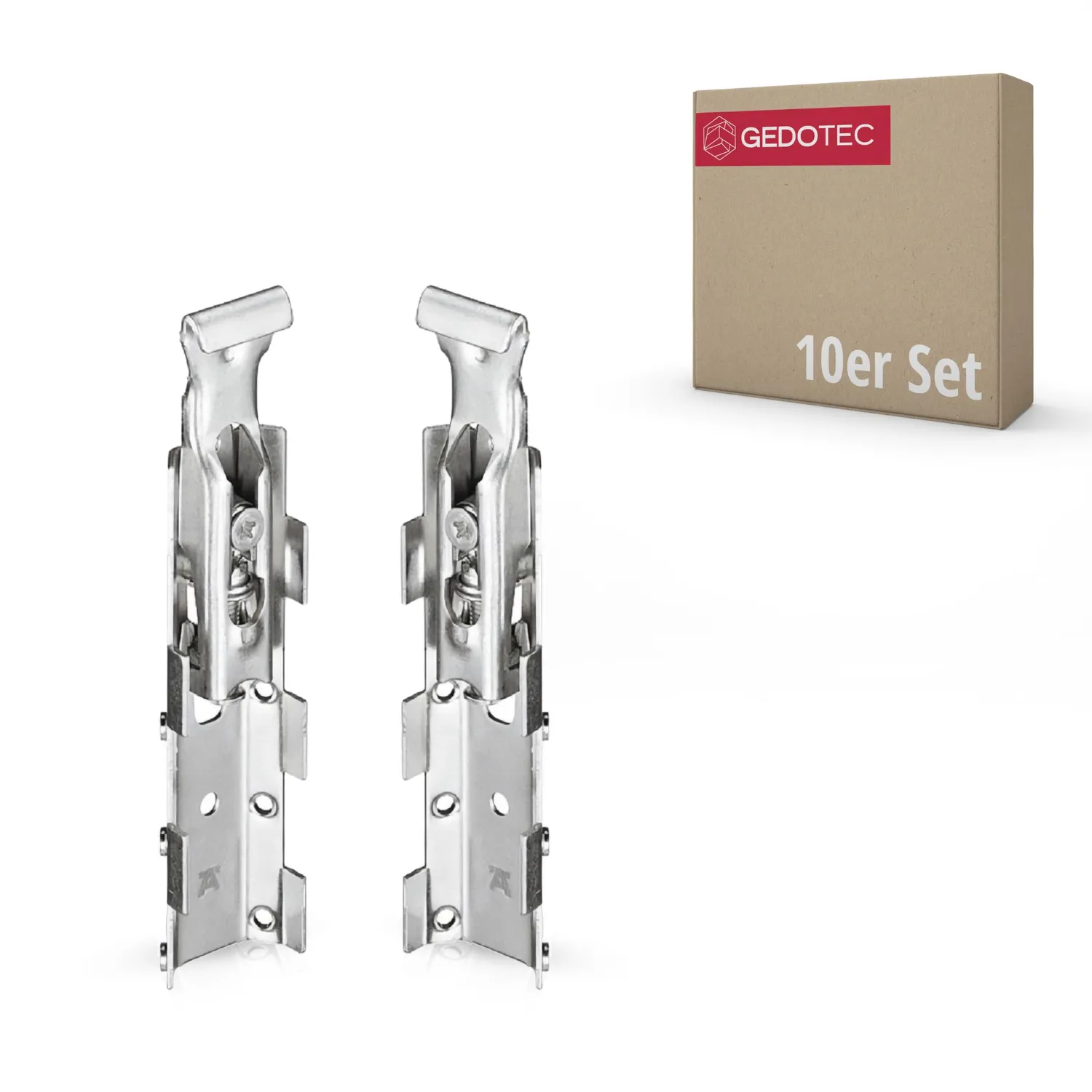 Gedotec H2193 attacchi pensile scomparsa 65kg 1 paio metallo