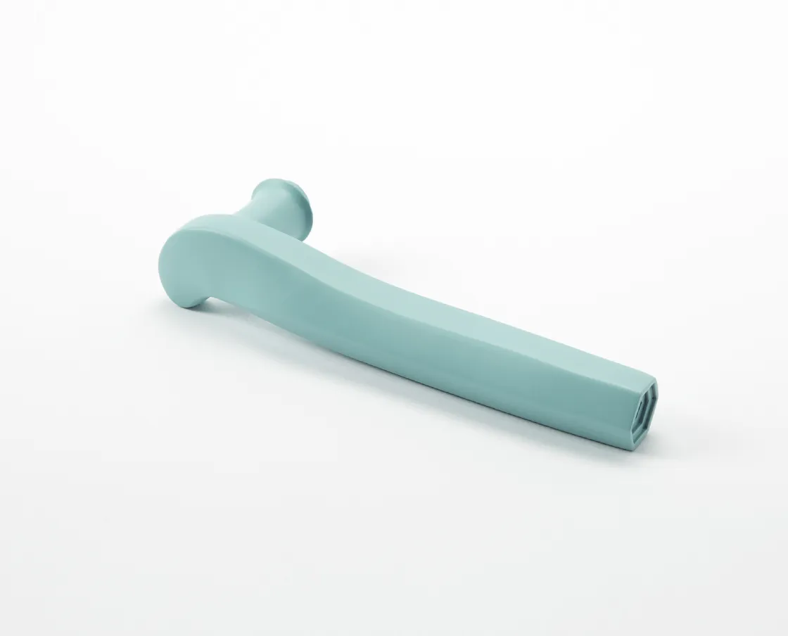 NIVA Prisma maniglia per porta azzurra alluminio