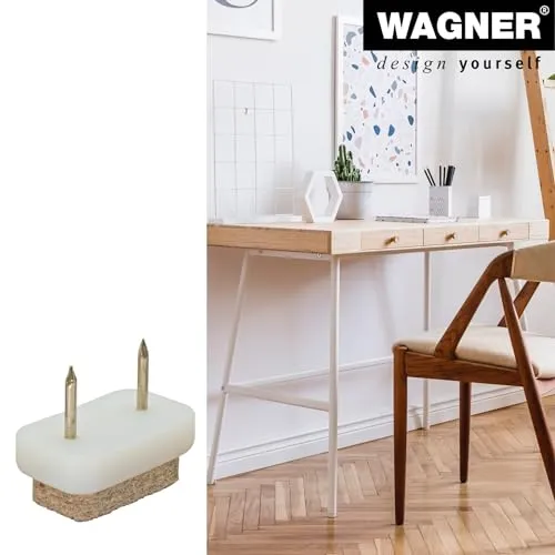 Wagner EH 0830 feltrini da inchiodare 4 pezzi 30x18 mm bianchi