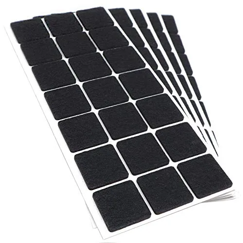 Adsamm Feltrini Autoadesivi 30x30 Neri 105 Pezzi 3,5 mm