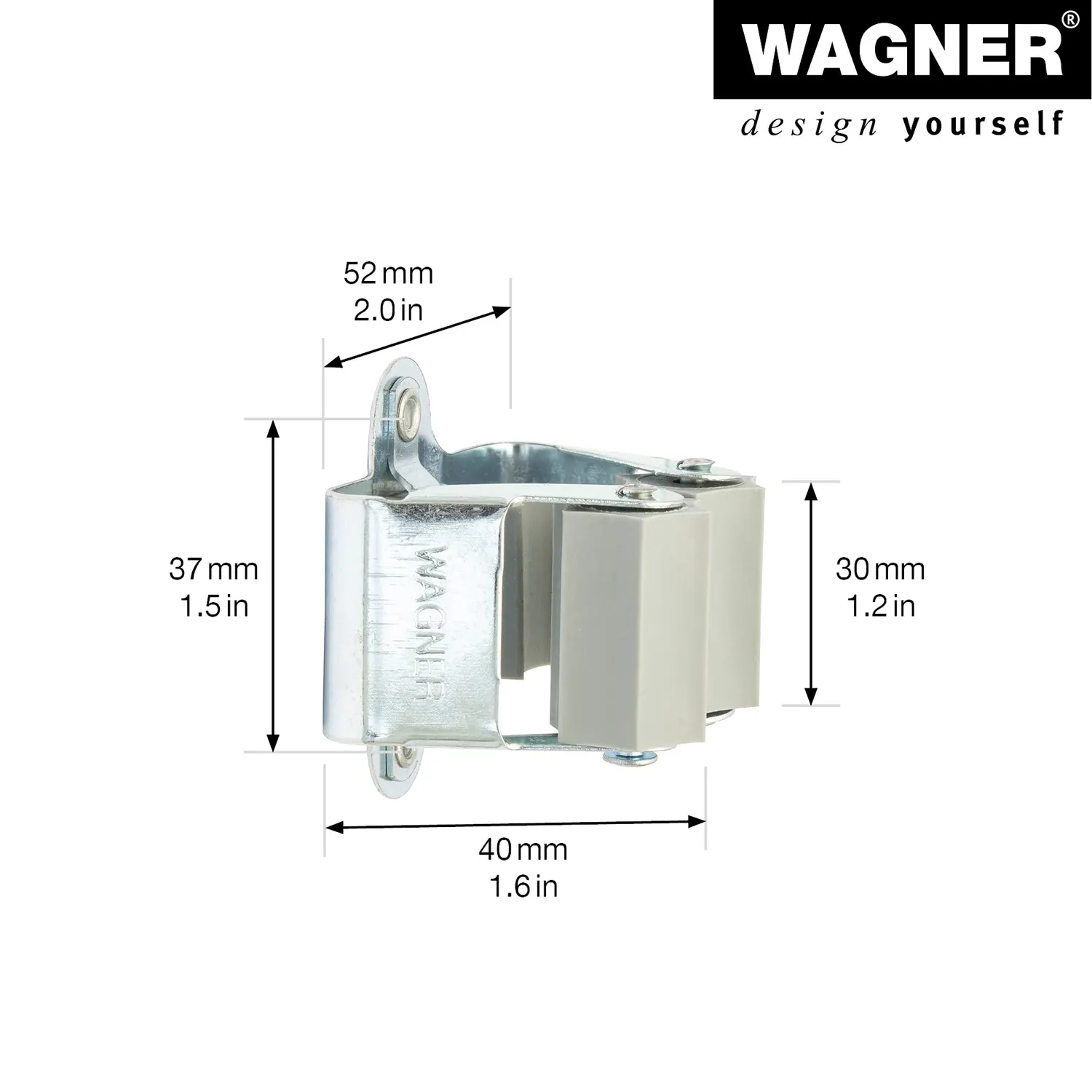 Wagner Clip 15204501 gancio da parete acciaio