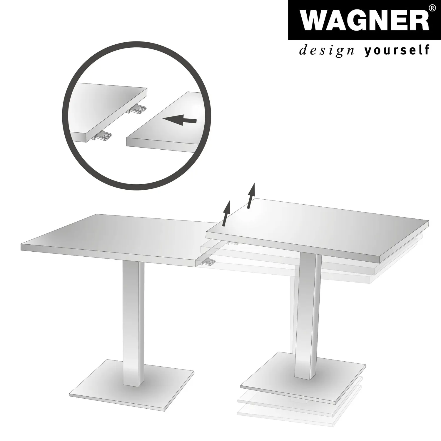 WAGNER QuickClick T-Connect QC 5009 connettori 2 pezzi nero