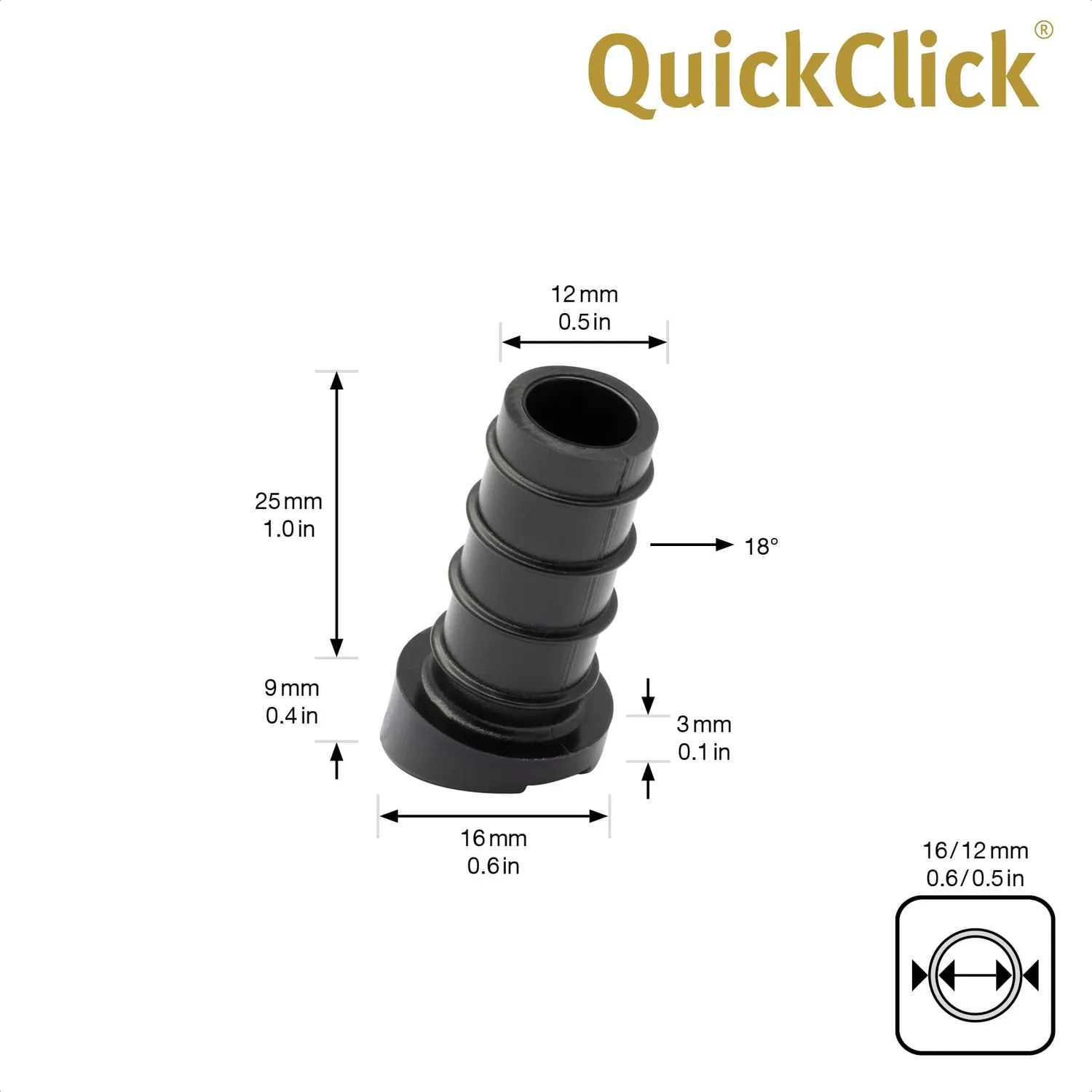 Wagner QuickClick 15786100 piedini da inserire 4 pezzi 12/16 mm