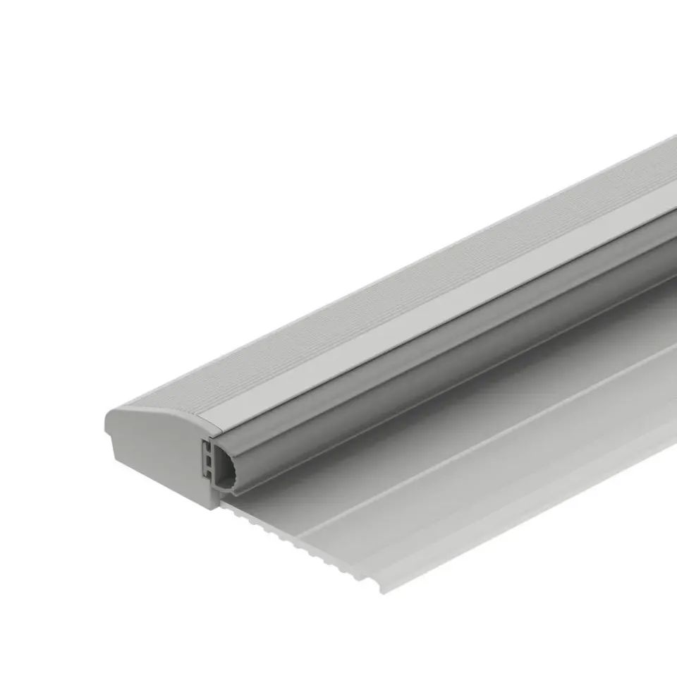 Gedotec soglia pavimento alluminio 715 mm argento battuta