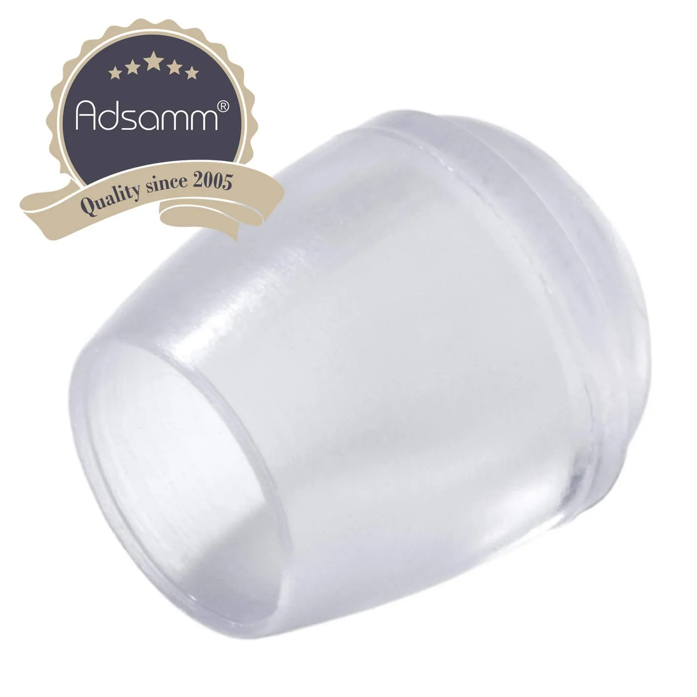 Adsamm puntali PVC trasparenti Ø 11-12 mm 4 pezzi tondi