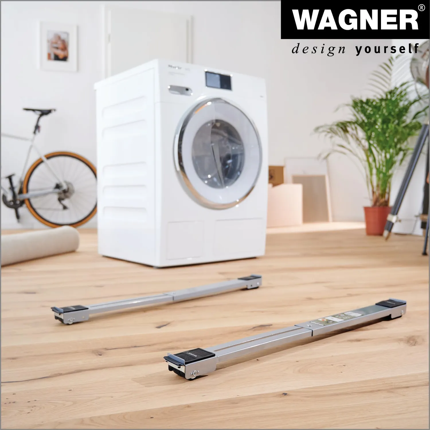 Wagner MM 1197 carrello trasporto argento 2 pezzi