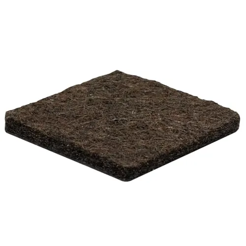 Wagner 15172699 feltrini quadrati 25x25 mm marrone 24 pezzi adesivi