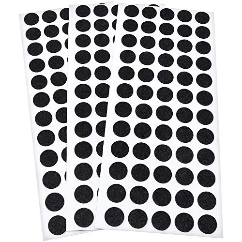 Adsamm feltrini ultrasottili Ø 14 mm neri 180 pezzi da 1,5 mm