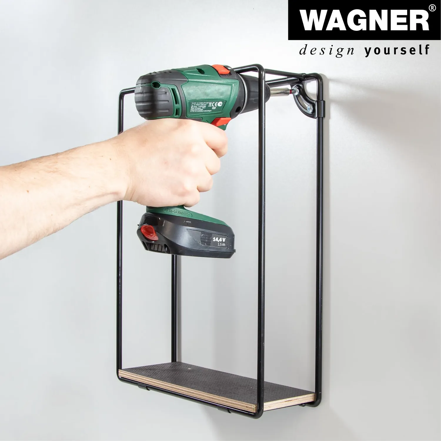 Wagner ST 5145 cornice design 400x500 mm nera 1 pezzo
