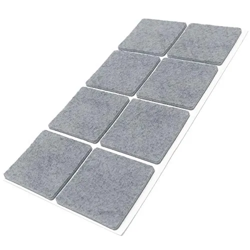 Adsamm Feltrini Autoadesivi 50x50 mm Grigio 8 pz Quadrati