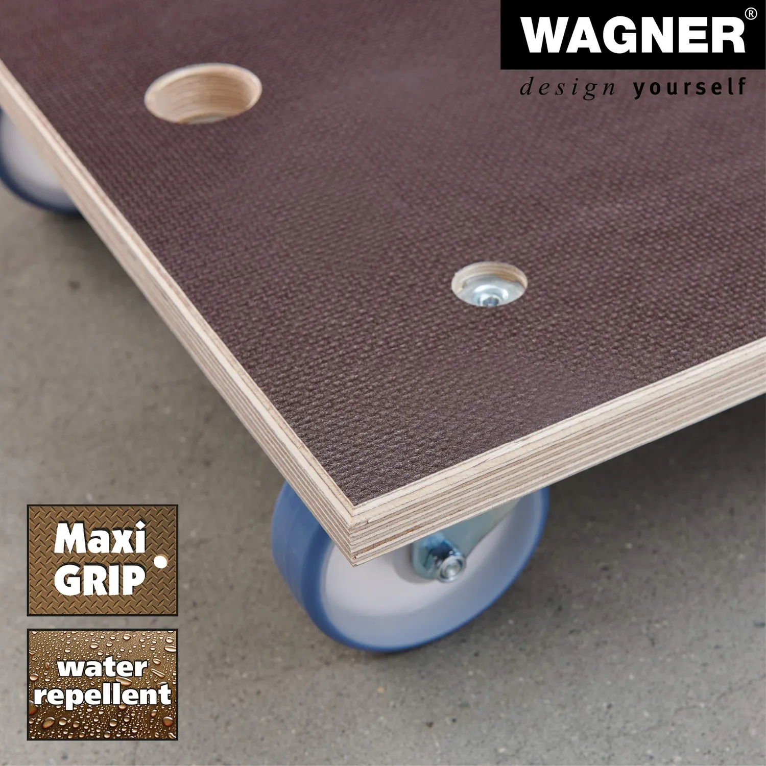 Wagner MM 1146 Carrello Trasporto 78x49 cm 500 kg MaxiGrip