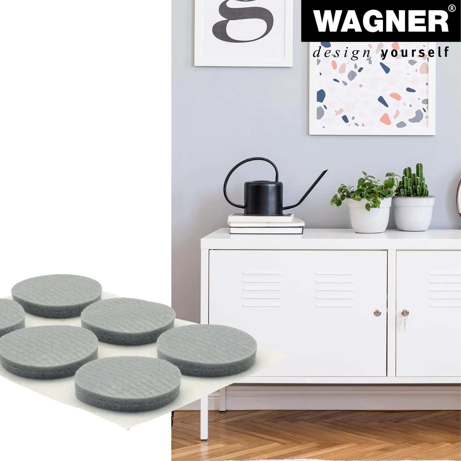 Wagner 16032299 Soft Pads EVA Mix 22mm 12 Pezzi Grigi