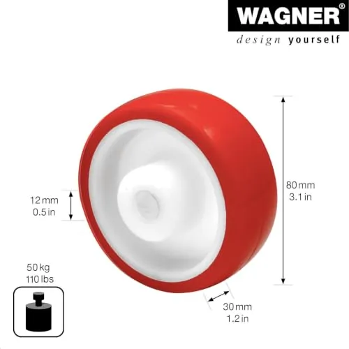 Wagner 04988001 ruota ricambio morbida 80 mm x1