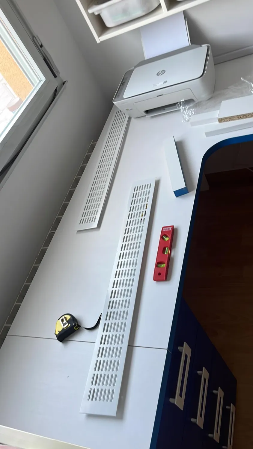 Gedotec Griglia Ventilazione 300x60 Nero Opaco Alluminio