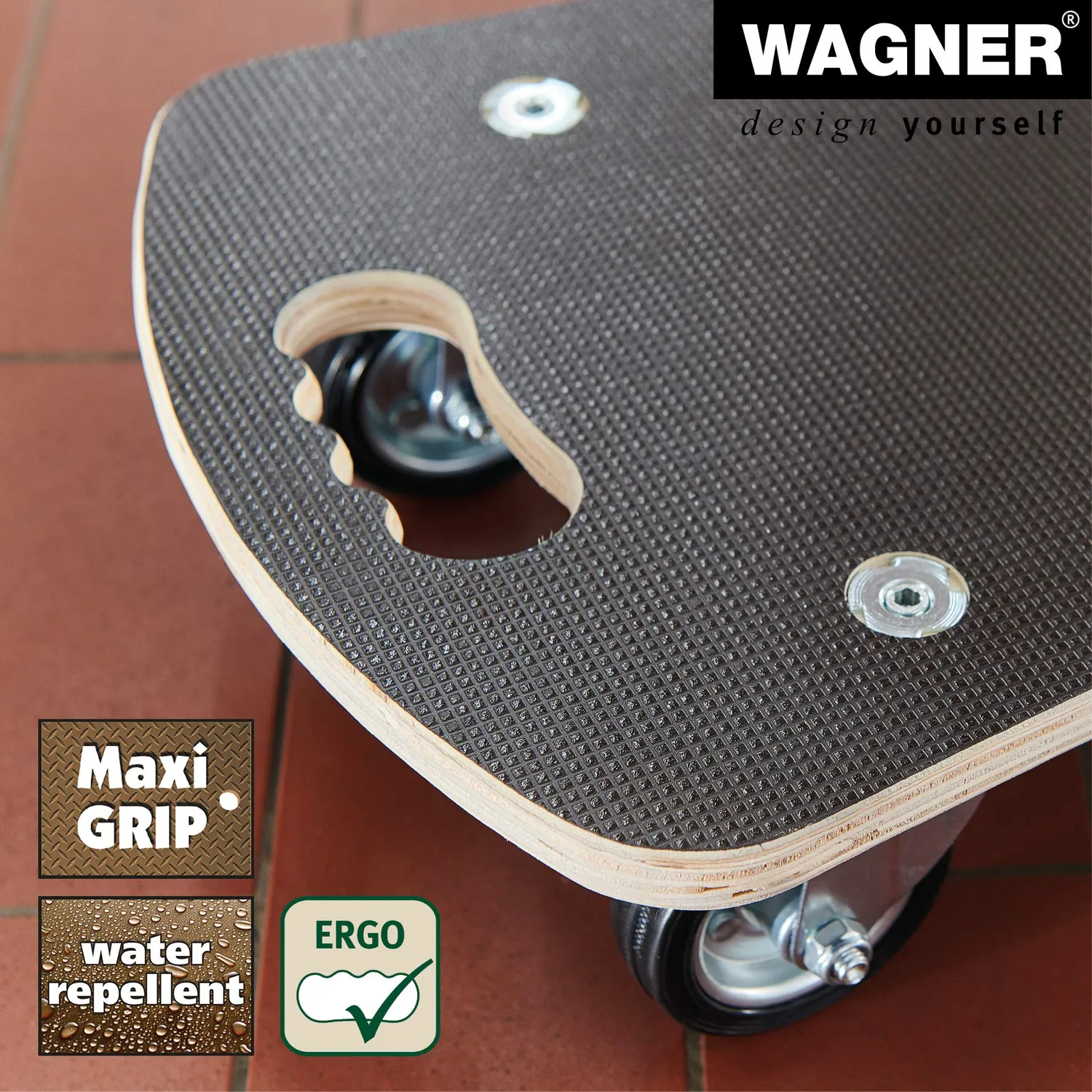 WAGNER MM 1312 carrello trasporto 57,5x29 cm gomma 300 kg