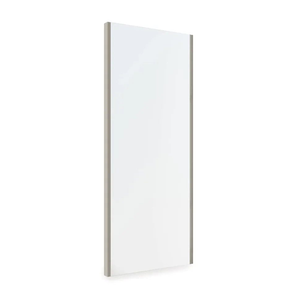 Emuca specchio estraibile armadio 1000x340 mm grigio pietra