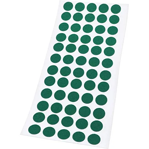 Adsamm feltrini ultrasottili ø 14 mm verdi 60 pezzi 1,5 mm