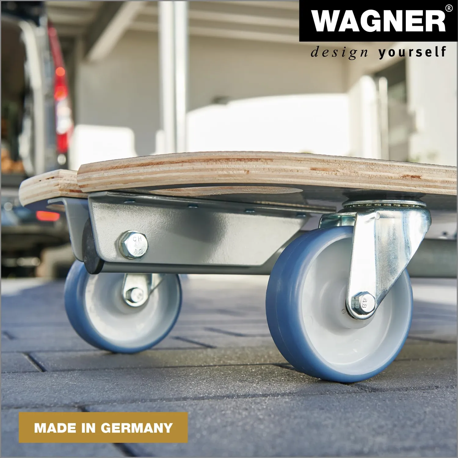 WAGNER MM 1187 carrello trasporto 80x40 cm 300 kg antiscivolo