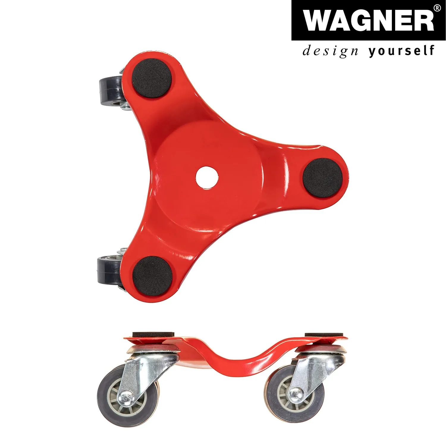 Wagner MM 1193 carrello mobili 16x16 cm portata 60 kg 3 ruote