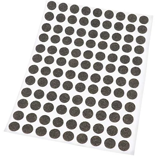 Adsamm feltrini ultrasottili ø 10 mm marroni 108 pezzi 1,5 mm