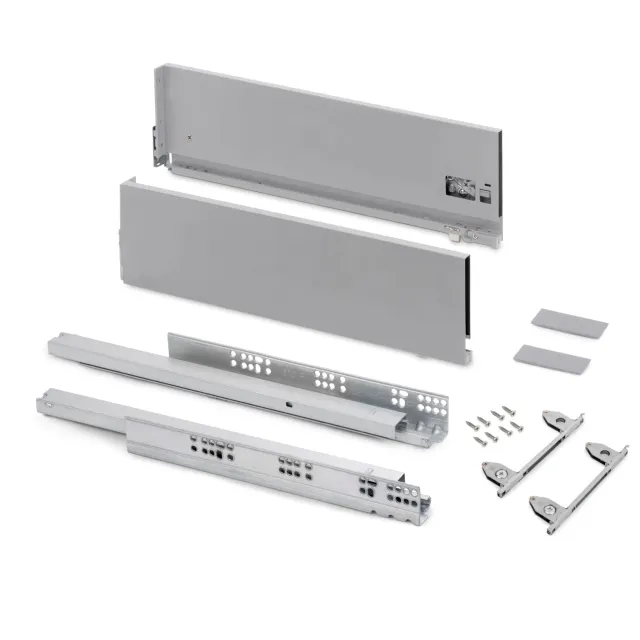 Emuca Vertex Kit cassetto cucina H178 P350 grigio soft 40kg